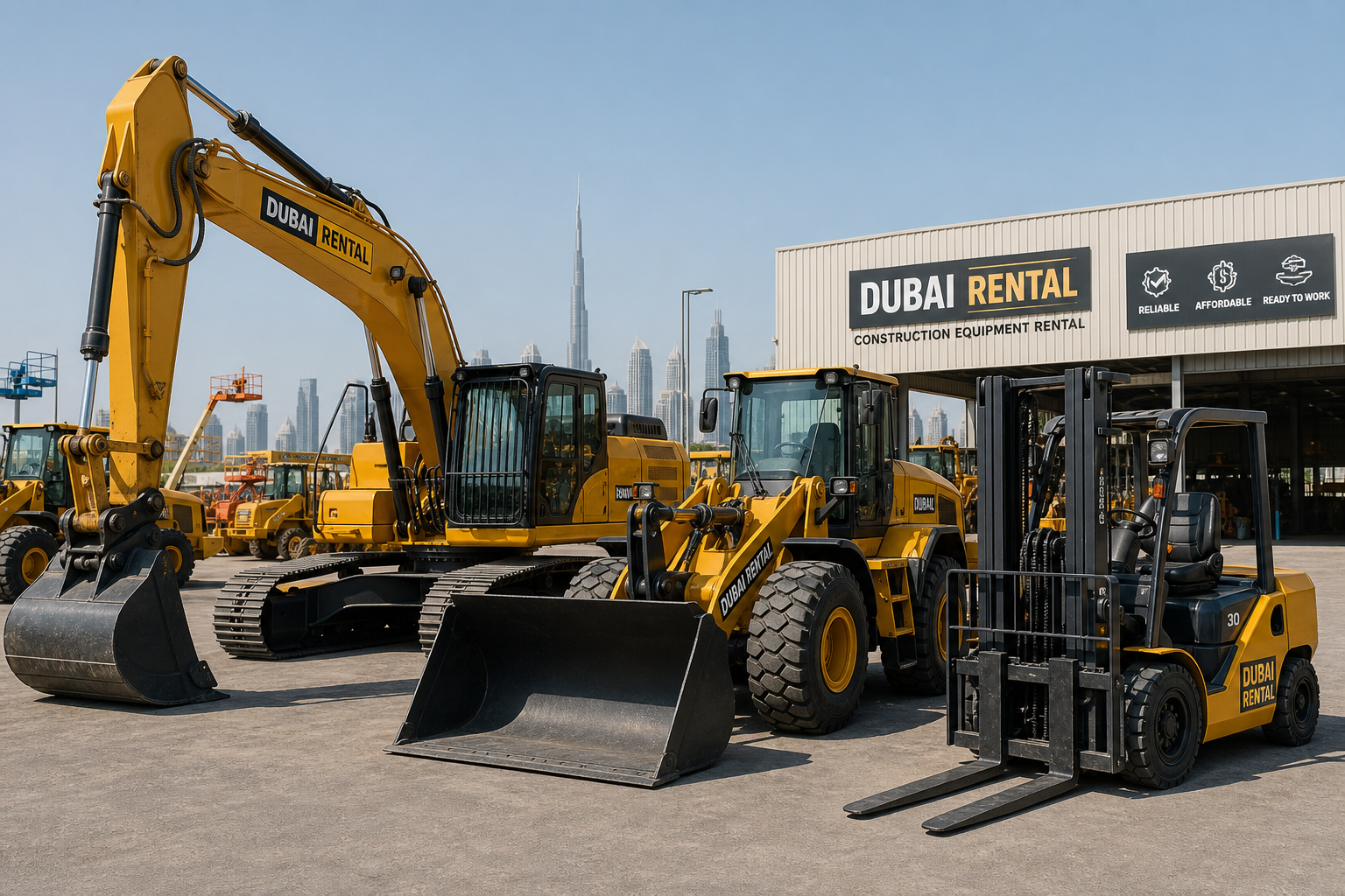 Industrial equipment on site